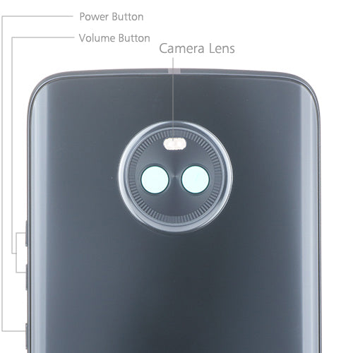 OEM Rear Housing Assembly for Motorola Moto X4 Sterling Blue