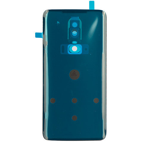 Custom Battery Cover + Camera Lens for OnePlus 6 Silk White