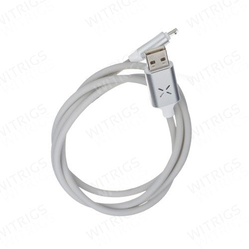 New USB Sync & Charge Cable with Sound Light Sensor for Type-C Port Black