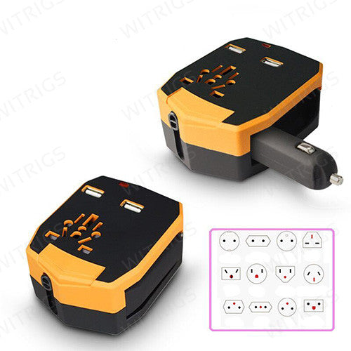 Universal Armour Travel Adapter Orange