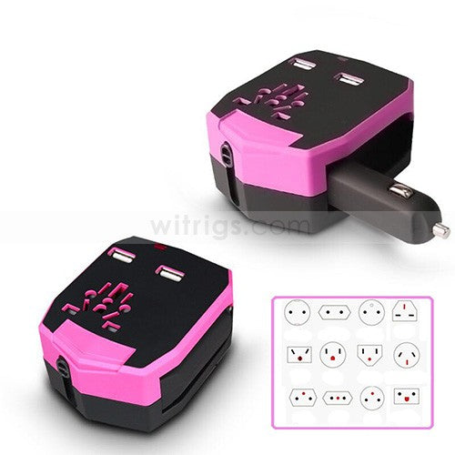 Universal Armour Travel Adapter Red