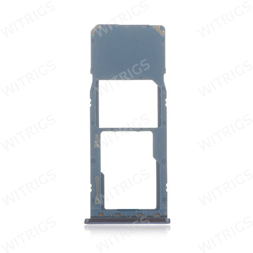 OEM SIM + SD Card Tray for Samsung Galaxy A7 (2018) Blue