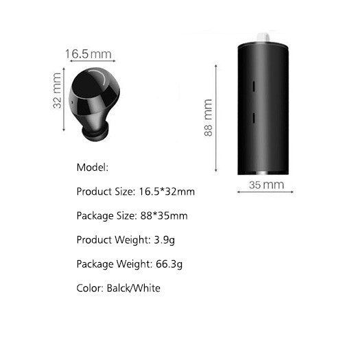 TWS29 Bluetooth Headset Black