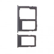 OEM SIM + SD Card Tray for Samsung Galaxy J4 Plus Black