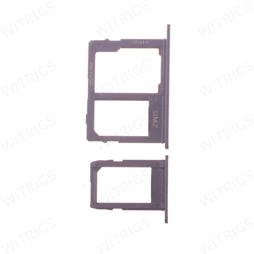 OEM SIM + SD Card Tray for Samsung Galaxy J8 Purple