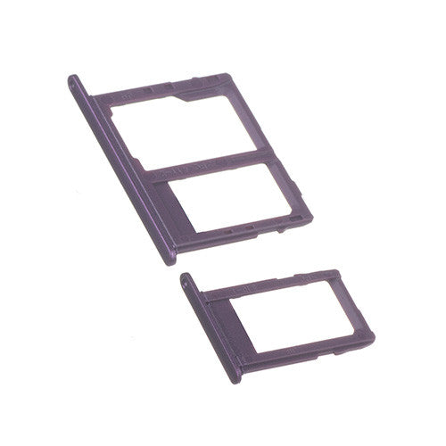 OEM SIM + SD Card Tray for Samsung Galaxy J8 Purple