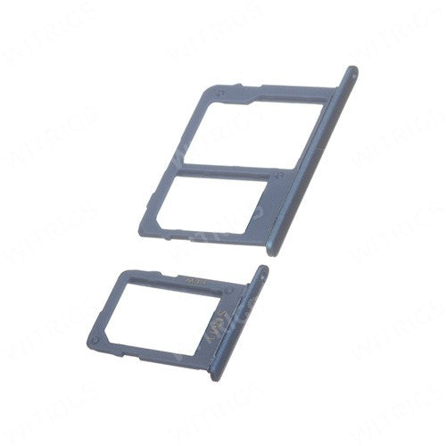 OEM SIM + SD Card Tray for Samsung Galaxy J8 Blue