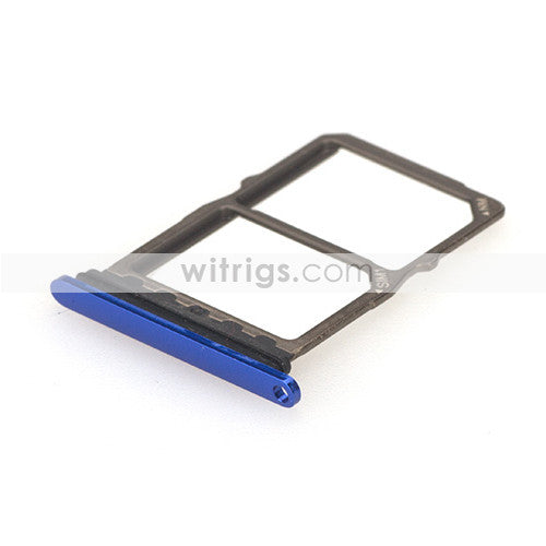 OEM SIM + SD Card Tray for Huawei Mate 20 Sapphire Blue