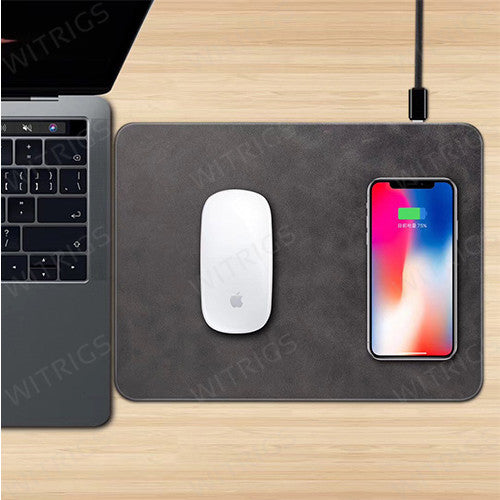 Q12 Wireless Charging Mouse Pad Black