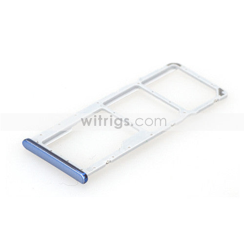 OEM SIM + SD Card Tray for Huawei Y9 (2019) Sapphire Blue