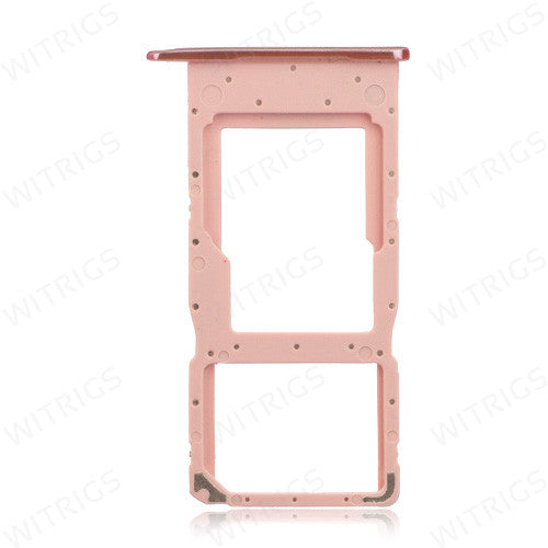 OEM SIM + SD Card Tray for Huawei Honor 10 Lite Pink