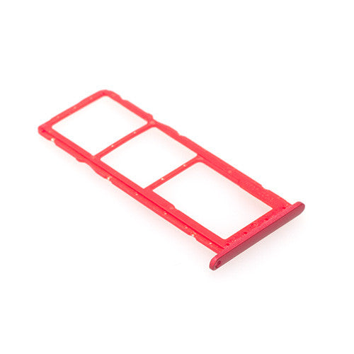 OEM SIM + SD Card Tray for Huawei Honor 8X Red