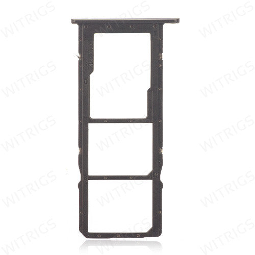 OEM SIM + SD Card Tray for Huawei Y7 Prime (2019) Black