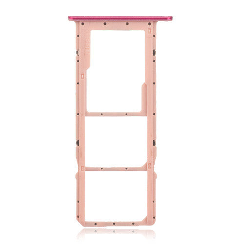 OEM SIM + SD Card Tray for Huawei Y7 Prime (2019) Red