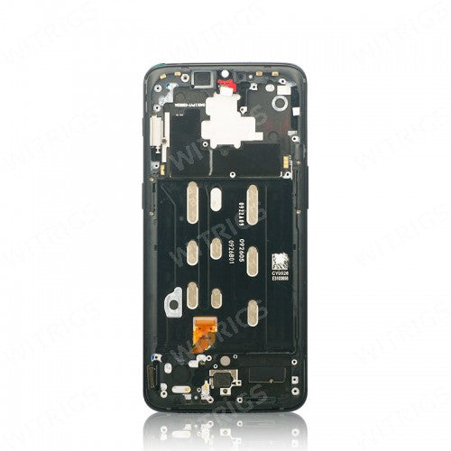 OEM Screen Replacement with Frame for OnePlus 6T Mirror Black