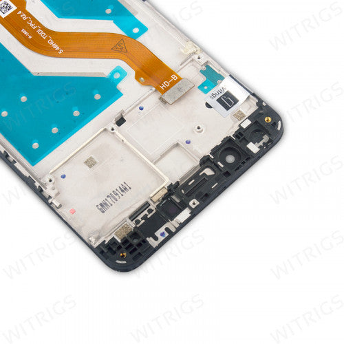 Custom Screen Replacement with Frame for Huawei Y7 Prime Black