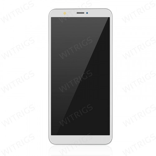Custom Screen Replacement with Frame for Huawei P Smart White