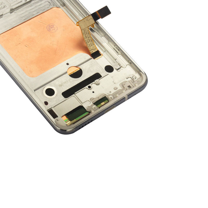 Custom Screen Replacement with Frame for LG V30 Silver