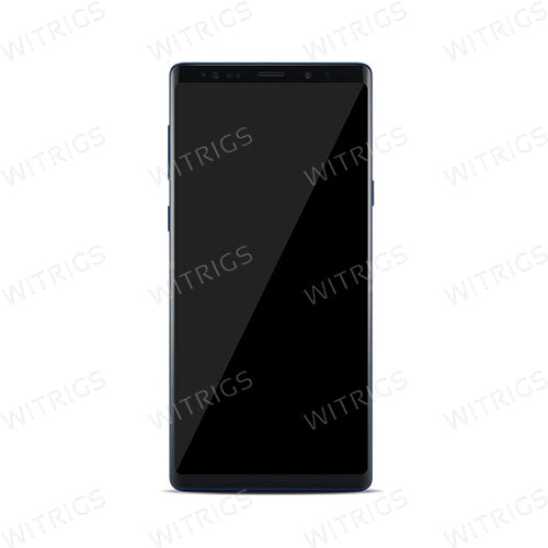 Custom Screen Replacement with Frame for Samsung Galaxy Note 9 Midnigh