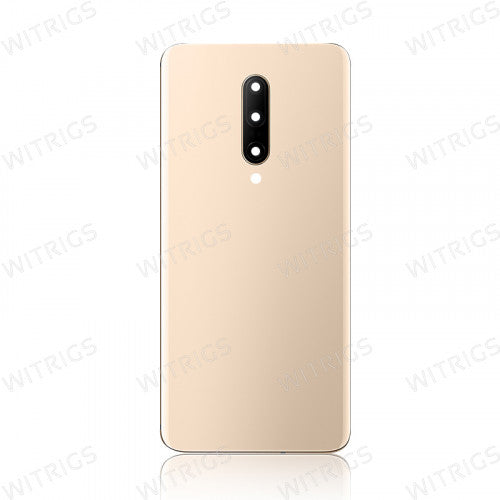 Custom Battery Cover with Camera Glass for OnePlus 7 Pro Almond
