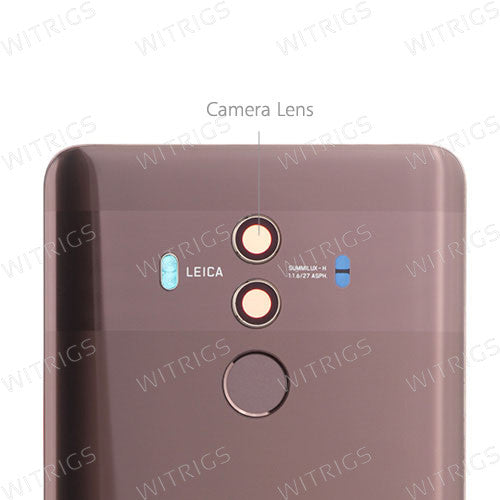 Custom Battery Cover + Fingerprint Scanner Flex for Huawei Mate 10 Pro Mocha Brown