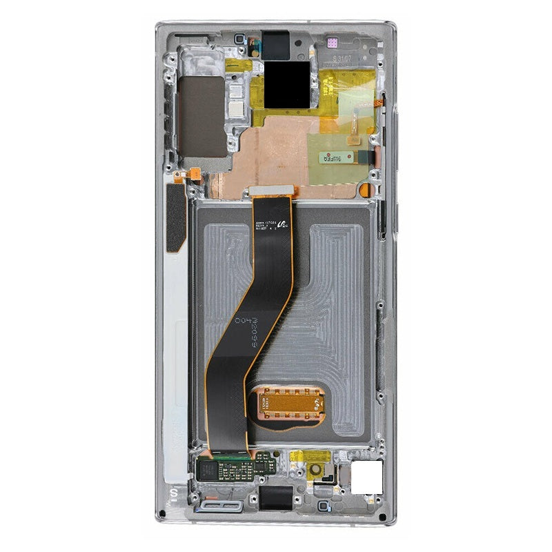 Original Screen Replacement with Frame for Samsung Galaxy Note 10 Plus Aura White