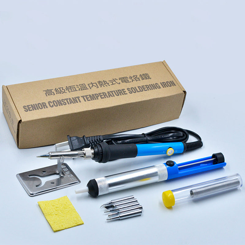 60W Temperature Adjustable Soldering Iron Kit 11 pieces(US plug)