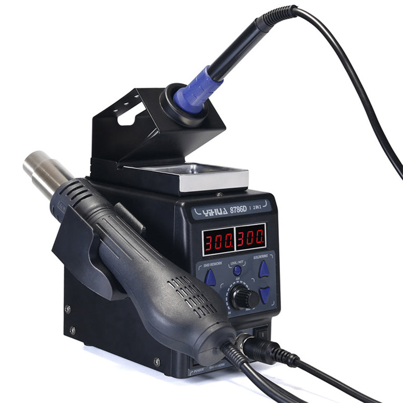 2 in 1 Heating Gun and soldering Iron station YIHUA-8786D-I (EU plug)