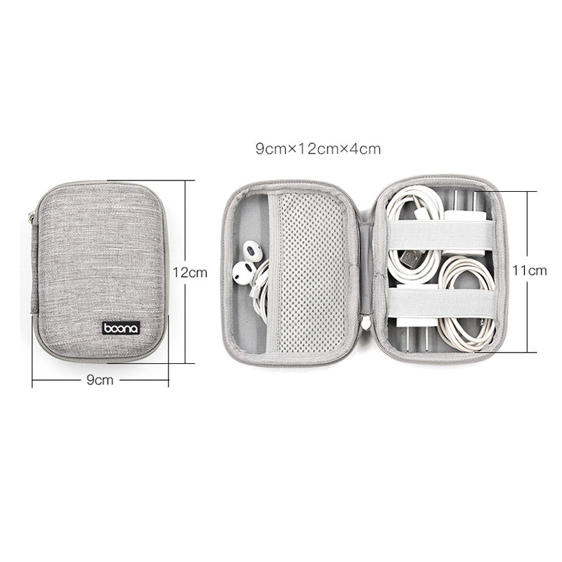 Sancore Earphone Storage Box (M-Rectangle-Grey)