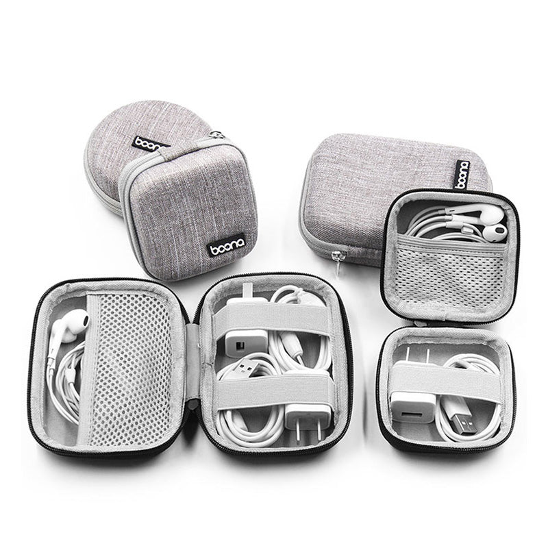 Sancore Earphone Storage Box (M-Rectangle-Grey)