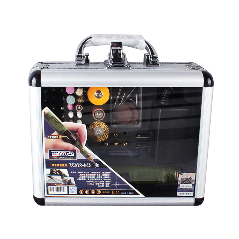 Electric Grinding Pen Engraving Tools Kits Pneumatic Tools Portable (US Plug)