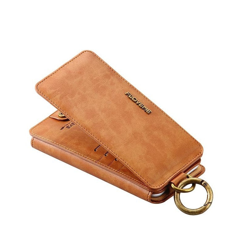 Floveme Classic Fashion Wallet Case for Samsung Galaxy Note 10 Brown