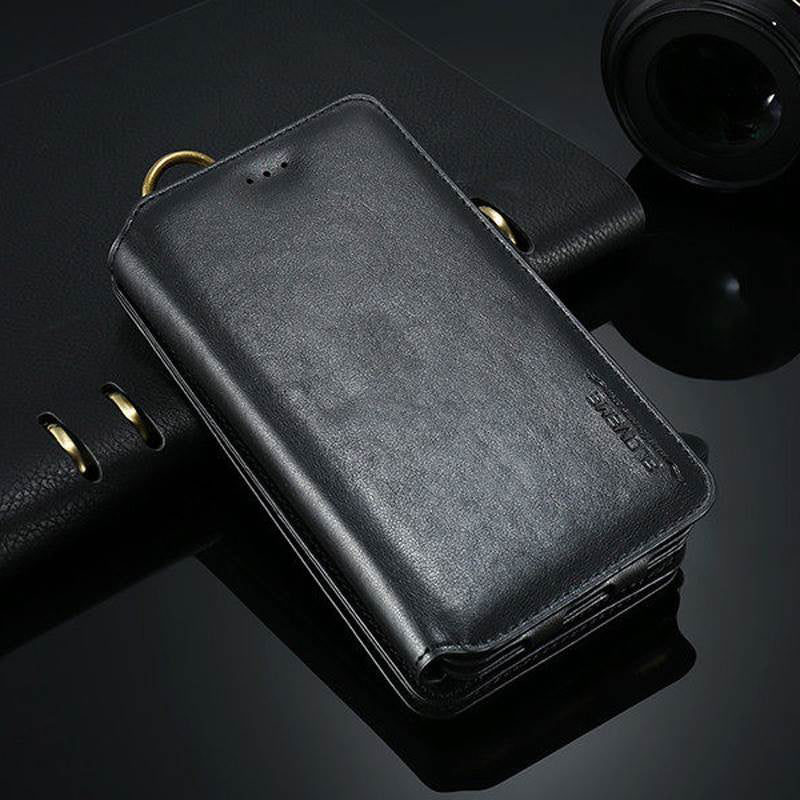 Floveme Classic Fashion Wallet Case for Samsung Galaxy Note 10 plus Black
