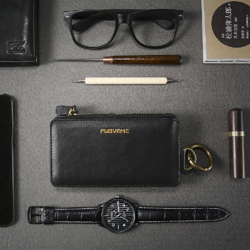 Floveme Classic Fashion Wallet Case for Samsung Galaxy Note 10 plus Black