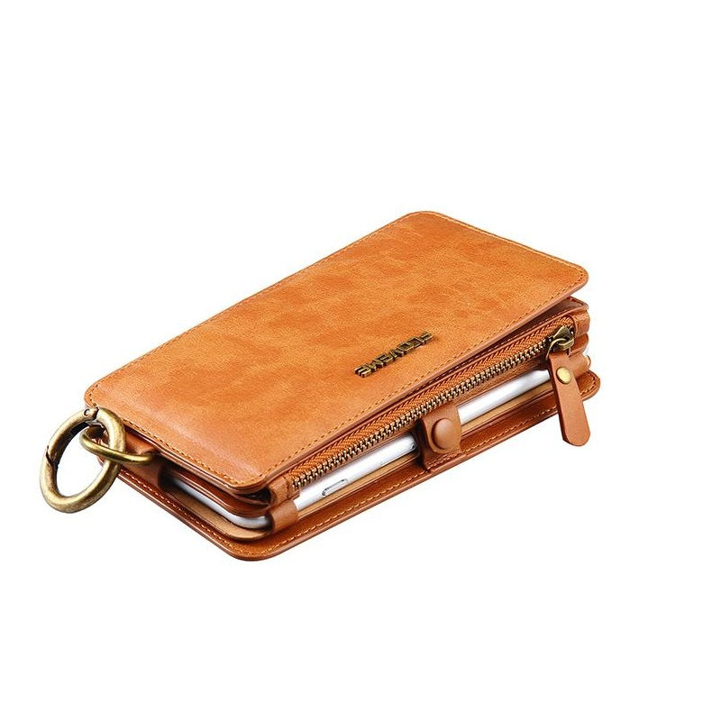 Floveme Classic Fashion Wallet Case for Samsung Galaxy S20 Ultra Brown