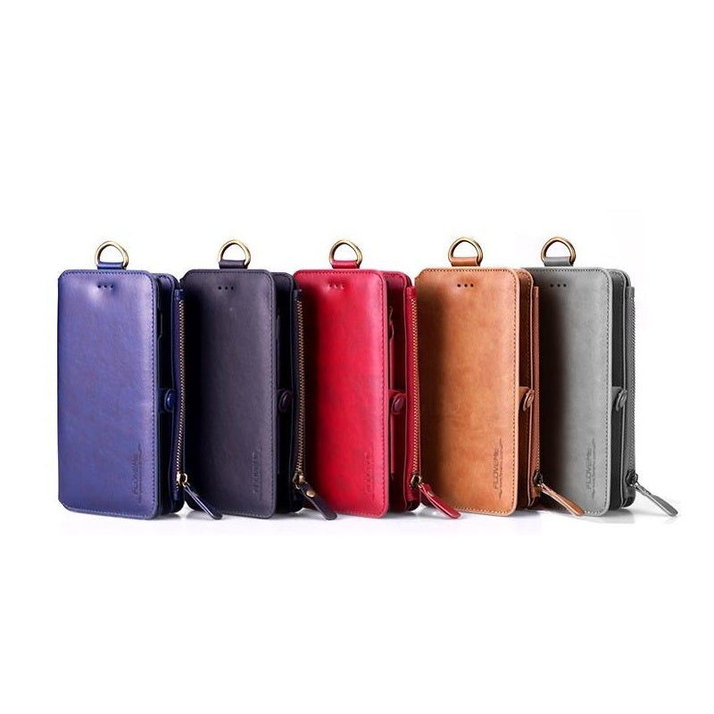 Floveme Classic Fashion Wallet Case for Samsung Galaxy S20 Brown