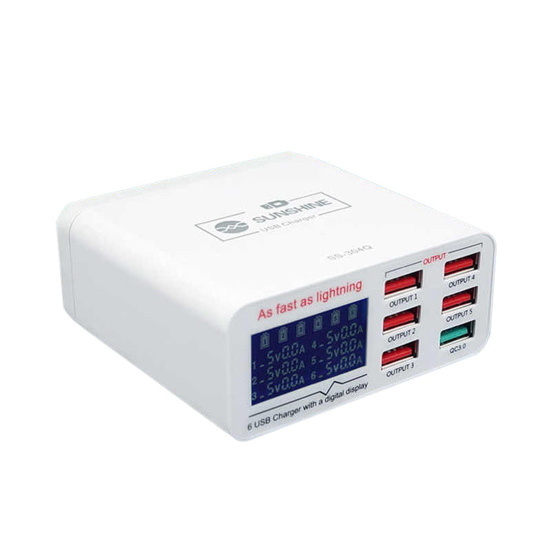 SS-304Q 6-Port USB Intelligent Fast Charging Device
