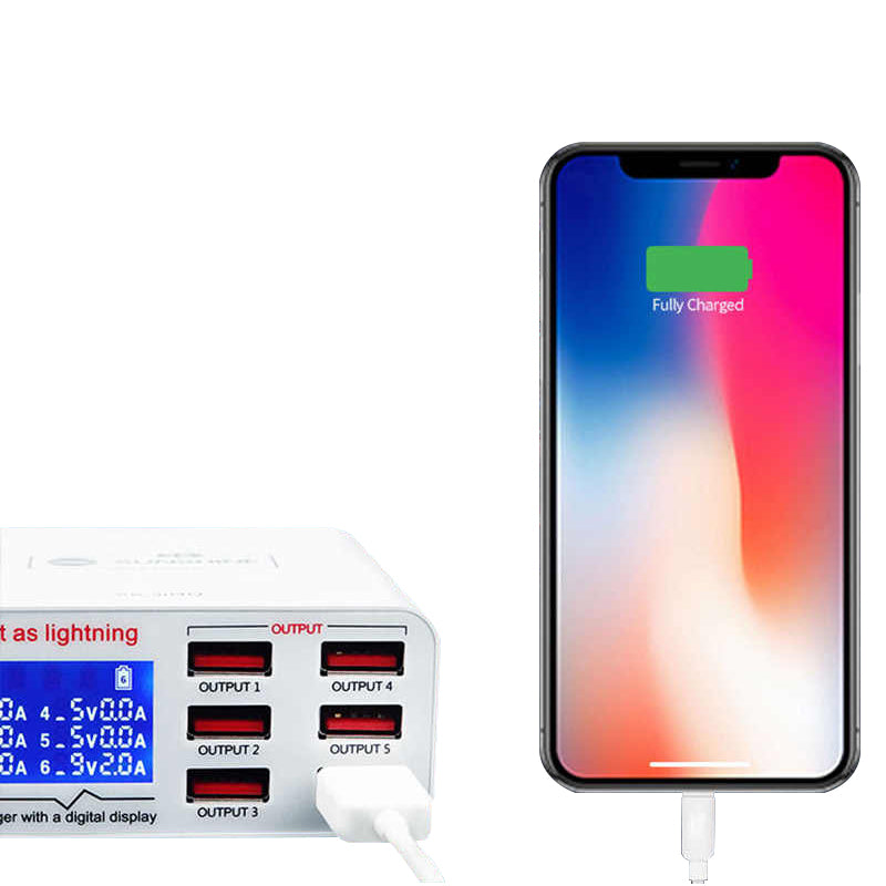 SS-304Q 6-Port USB Intelligent Fast Charging Device