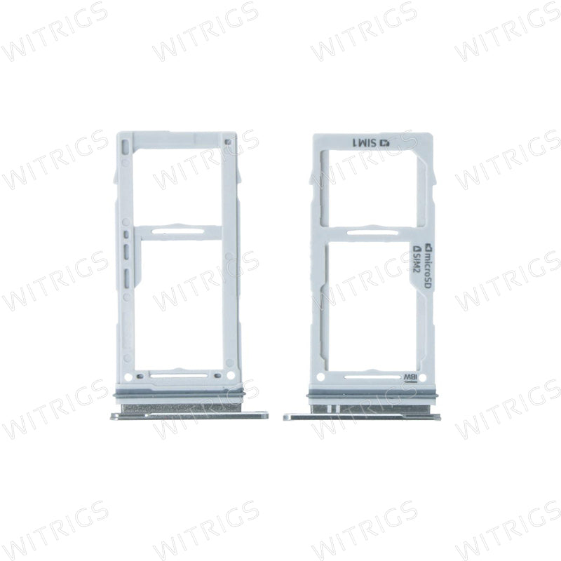 OEM Dual SIM Card Tray for Samsung Galaxy S10/Galaxy S10 Plus White
