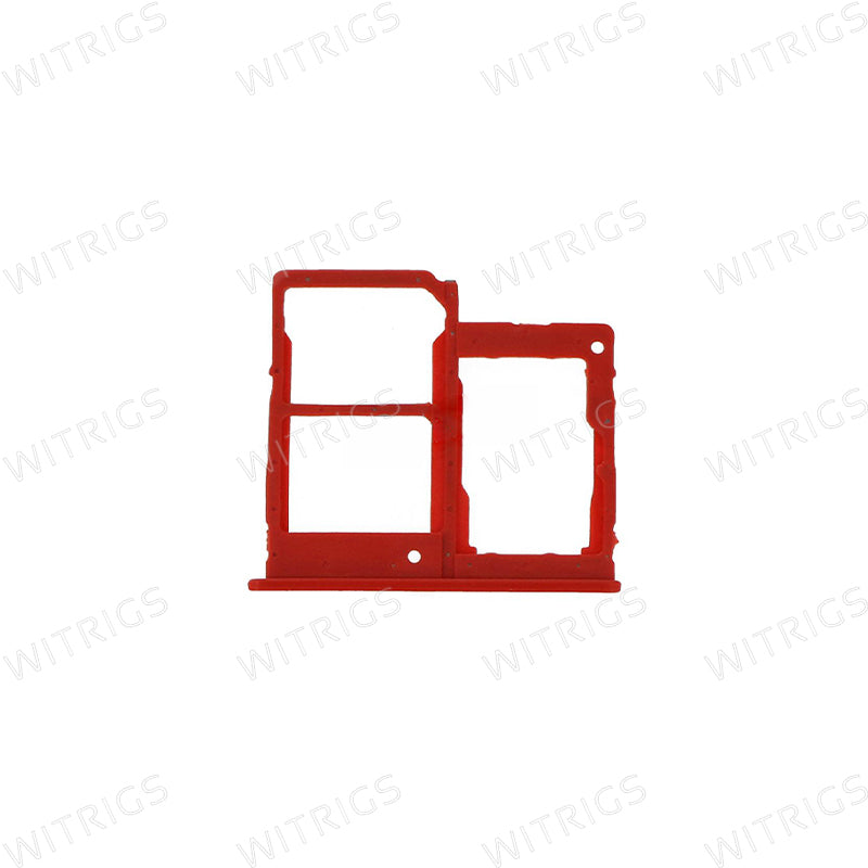 OEM Dual SIM Card Tray for Samsung Galaxy A40 Red