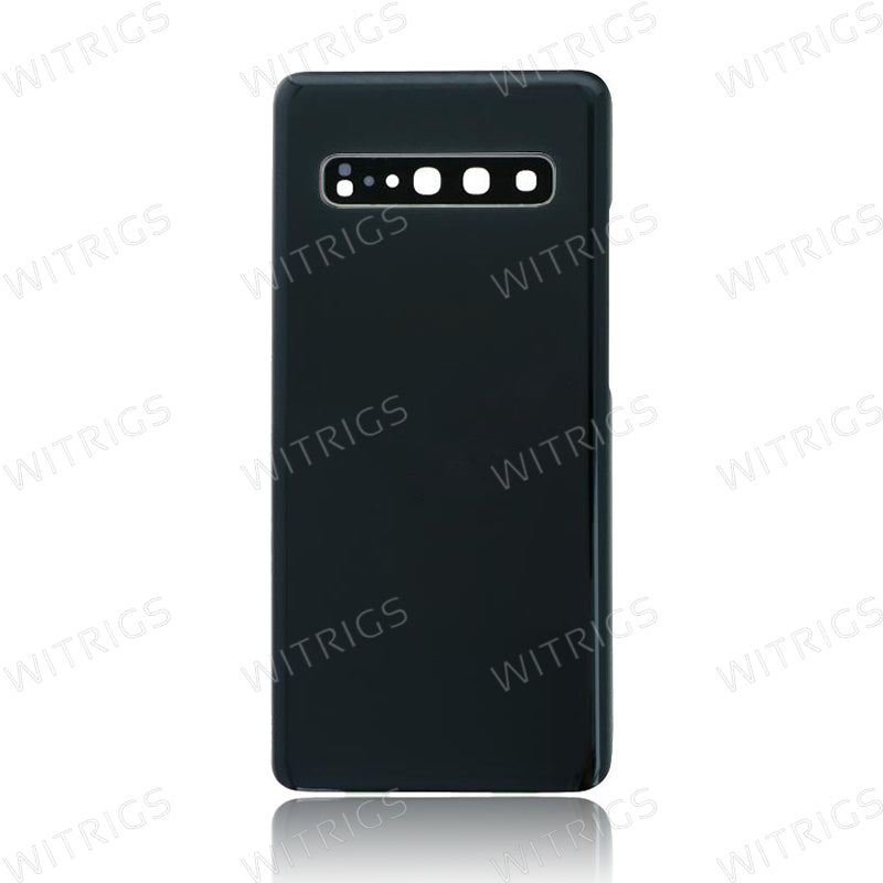 OEM Battery Cover with Camera Cover for Samsung Galaxy S10 5G Black - Main Image
