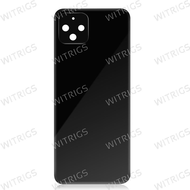 Custom Battery Cover with Camera lens Cover for Google Pixel 4 Black