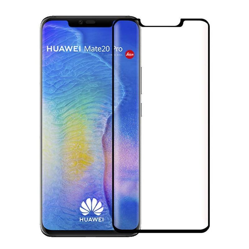 Full Tempered Glass Screen Protector for Huawei Mate 20 Pro Black