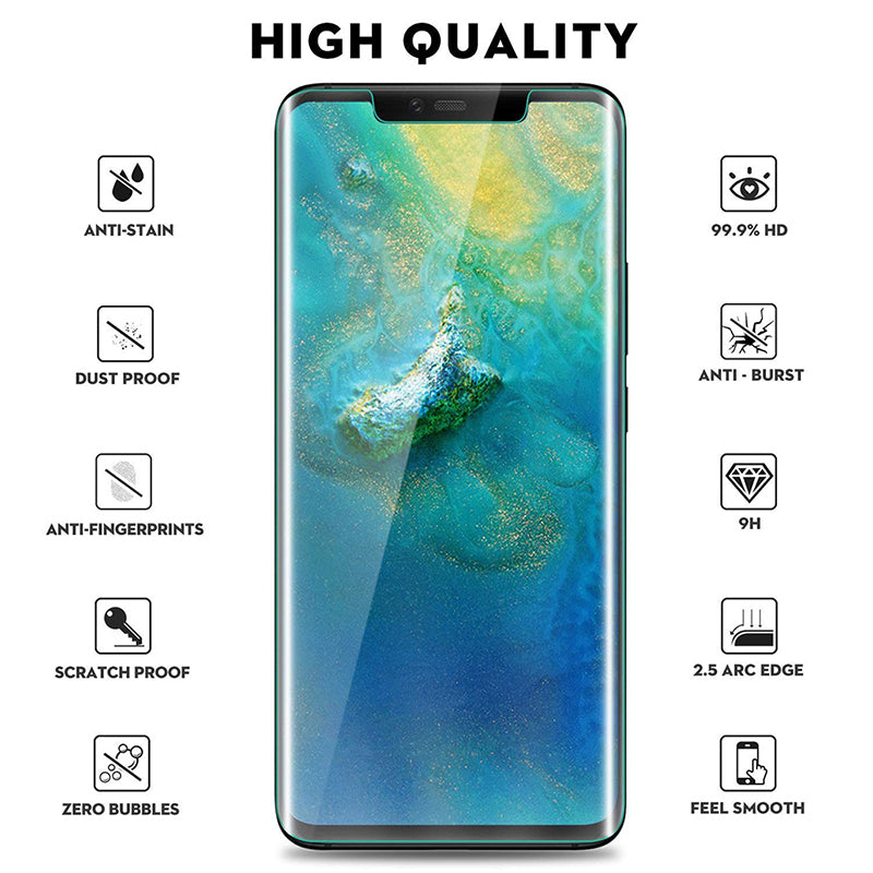 Full Tempered Glass Screen Protector for Huawei Mate 20 Pro Transparent