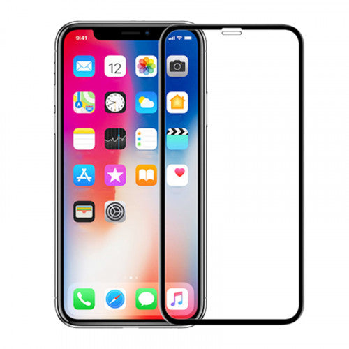 Full Tempered Glass Screen Protector for iPhone X Black
