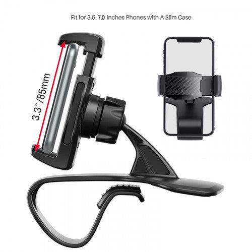 360-Degree Rotating Dashboard Clip Mount Car Phone Stand