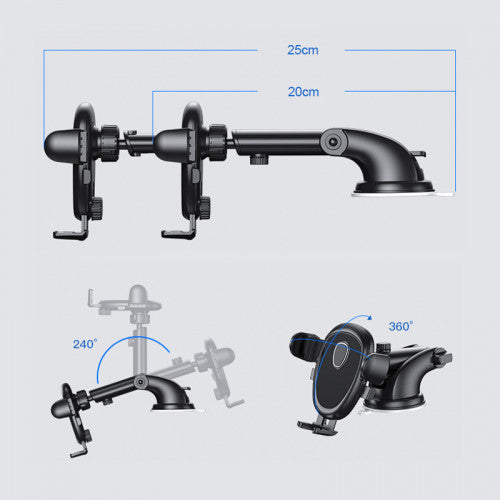 Dual-Use Car Phone Mount, Car Phone holder for Dashboard