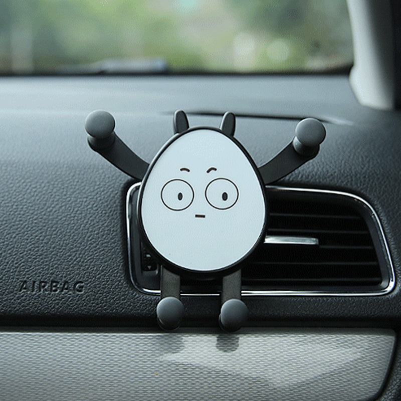 Automatic Lock Car Phone Mount Cartoon Style 1