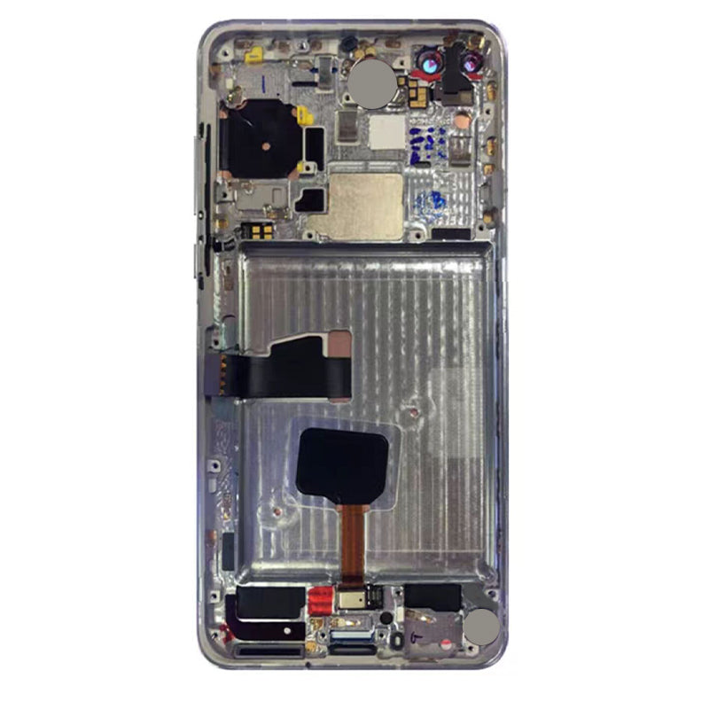 OEM Screen Replacement with Frame for Huawei P40 Silver
