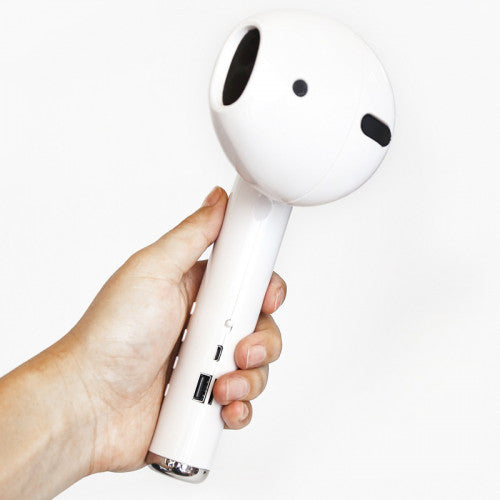 Plus Size Wireless Earphone Style Bluetooth Speaker White